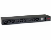 APC Rack PDU, Metered, 1U, 16A, 208/230V, (8)C13, IEC-320 C20 2.5m