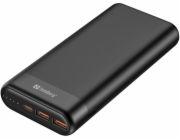 Sandberg 420-62 Sandberg Powerbank 20000mAh, USB-C PD 65W + 2x QC3.0, černá