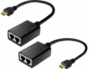 AV LogiLink LogiLink Extender HDMI adaptér až 30 m, 1080p / 60 Hz, 0,3 m