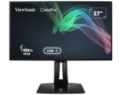 ViewSonic VP2768A-4K / 27"/ IPS/ 16:9/ 3840x2160/ 6ms/ 350cd/m2/ DP/ 2xHDMI/ USB/ USB-C/ RJ45ˇ/ PIVOT/