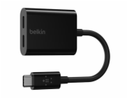 Belkin CONNECT USB-C audio/napájecí adaptér černý