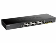 D-Link DGS-1250-28X 28-port Gigabit Smart Switch, 24x GbE, 4x SFP+