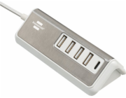 Brennenstuhl USB-multinabíjecka 1,5m kab. 4xUSB TYP A + 1x TYP C