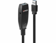 Aktivní prodlužovací kabel Lindy USB 3.2 Gen 1 Tenký, USB-A samec > USB-A samice