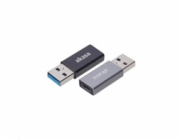 AKASA adaptér USB3.1 Gen2 Type-C na Type-A (F/M), 2ks v balení