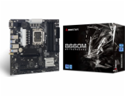 BIOSTAR MB B660 LGA1700 4xDDR4, HDMI DVI VGA 4xSATA, 2xM.2 PCIe 4.0, Support WiFi Micro ATX