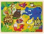 Dřevěné puzzle Džungle 35 prvků TOP BRIGHT