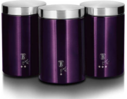 BerlingerHaus dózy 3ks BH-6827 Purple Metallic Line