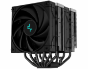 DEEPCOOL chladič AK620 Zero Dark / 2x120mm fan / 6x heatpipes / pro Intel i AMD/ komplet černý