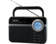 Rádio AKAI, PR006A-471U, přenosné, FM tuner s PLL, LCD displej, AUX-IN, RMS výkon 0,8 W