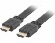 Lanberg CA-HDMI-21CU-0005-BK LANBERG HDMI M / M 2.0 plochý kabel 0,5m 4K černý