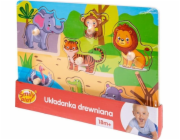 Dřevěná puzzle zoo