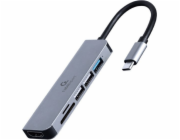 Gembird A-CM-COMBO6-02 notebook dock/port replicator Wired USB 3.2 Gen 1 (3.1 Gen 1) Type-C Grey