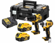 SADA NÁŘADÍ POWER TOOL COMBO DEWALT DCK2062M2T (DCD709+DCF809) 18V 2X4,0AH