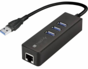 HUB USB Techly 1x RJ-45 + 3x USB-A 3.0 (IDATA-USB-ETGIGA-3U2)