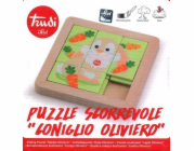 SEVI POSUVNÉ PUZZLE SE ZAJÍČKEM