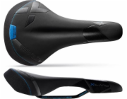 SELLE ITALIA Sedlo SELLE ITALIA X-LAND E-BIKE TM L (id match - L1) Manganová duše 7, fibra-tek - Mocha, 280g černo-modrá (NOVINKA)