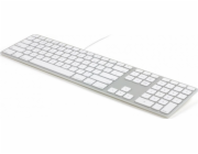 Matias Keyboard FK318B-UK Wired Silver &amp; White UK (FK318B-UK)