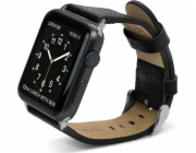 Řemínek X-doria X-Doria Lux Apple Watch 38mm černá/černá 23821