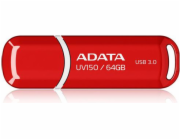 Flash disk ADATA DashDrive Value UV150 64GB USB 3.0 červený (AUV150-64G-RRD)