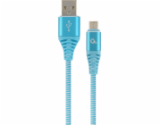 Gembird CC-USB2B-AMMBM-1M-VW USB cable USB 2.0 Micro-USB B USB A Turquoise