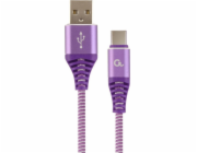 Gembird CC-USB2B-AMCM-1M-PW USB cable 1.8 m USB 2.0 USB A USB C Violet  White