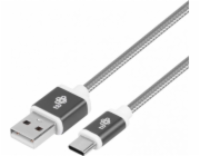 TB Touch AKTBXKUCSBA150S TB, USB - USB C, 1,5m, šedý TB Cable USB - USB C 1.5 m gray tape