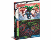 Clementoni PUZZLE 104EL CLM 27554 GLOW MARVEL AVENGERS PUD