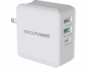 Cestovní nabíječka Realpower DeskCharge-65