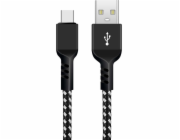 Kabel USB C fast charge 2.4A MCE482 Czarny