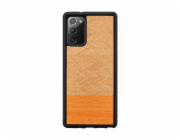 MAN&WOOD case for Galaxy Note 20 herringbone arancia black