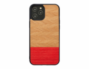 MAN&WOOD case for iPhone 12/12 Pro herringbone azalea black