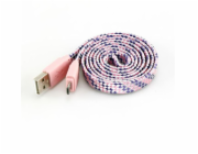 Sbox USB->Micro USB 2.0 M/M 1m colorfull blister rose USB-103CF-P