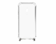 Xiaomi Redmi 8 Silicone TPU Transparent with Necklace Strap Silver