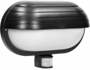 Musiam, Garden Luminaire se snímačem pohybu 180, 1x60W, E27, IP44, s clonou, plastu, černou, LF-1/B