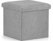 Skládání Mufart Pouf do obývacího pokoje, ložnice, šatníku a chodby - 30x30x30 cm šedá