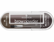 Essence ESSENCE_Brow Powder Set sada na úpravu obočí se štětečkem 02 Dark Deep 2,3g