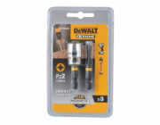 Nárazové šroubovací bity Dewalt TORSION PZ2 2 ks. + rukojeť - DT70535T