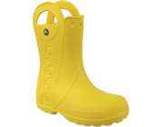 Dětské boty Crocs Handle Rain Boot žluté, velikosti 32-33 (12803)