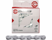 Clarks Bicycle Chain YBN CL8 RB Shimano Campagnolo SRAM (8 rychlostních stupňů, 1/2x3/32, 116 -arms, 7,1 mm, řetězový klip) Anti -korozivní