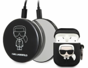 Karl Lagerfeld KLBPPBOA2K Ikonik nabíjecí pouzdro pro AirPods + Power Bank černé