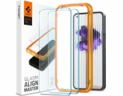 Temperované sklo spigen glas.tr Slim AlignMaster Noth Telefon 1 Clear [2 Pack]