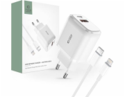 Tech-Protect Tech-Protect C20W 2-port síťové nabíječky PD20W/QC3.0 + Lightning Cable White