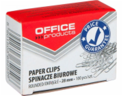 Kancelářské produkty Spingers Round Office Products, 28 mm, 100ks, stříbro