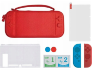 MARIGames Set 6v1 pouzdro Skleněné pouzdro pro Nintendo Switch / Dss-106 červené pouzdro