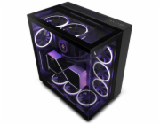 NZXT skříň H9 Elite dvoukomorová ATX / 3xRGB 120 mm / 1x 120mm fan / prosklená / RGB&fan controler / černá