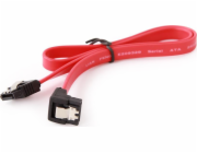 GEMBIRD CC-SATAM-DATA90-0.1M Serial ATA III 10cm Data Cable with 90 degree bent metal clips red