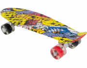 Skateboard Enero Plastový skateboard 22 palců graffiti