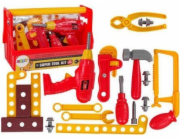 Import Leantoys Tool Set Hammer Ticks Red