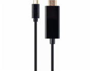 Gembird kábel USB-C (M) na HDMI (M), 4K, 60Hz, 2m kábel, čierny